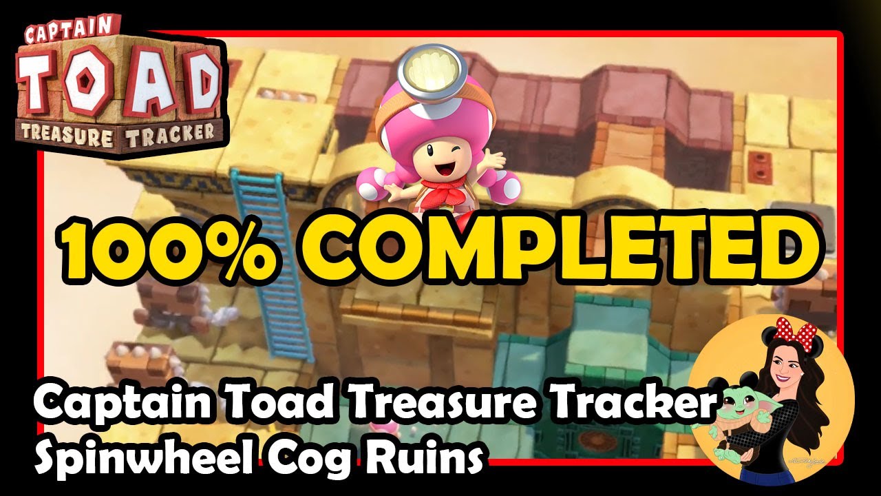 SPINWHEEL COG RUINS GEMS, STAR & BONUS (Episode 2 Level 10 (2-10)) - Captain Toad Treasure Tracker