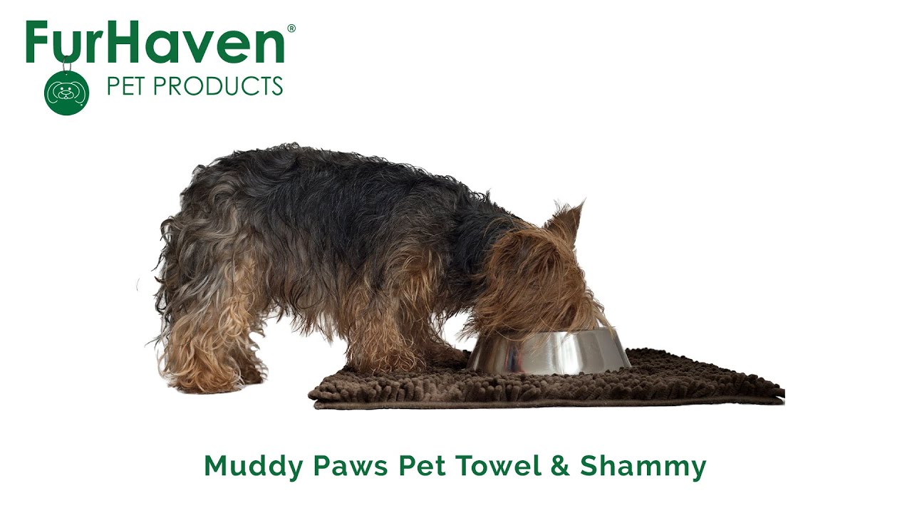 Ultra Absorbent Muddy Paws Pet Towel & Shammy Dog Rug - Furhaven Pet Products