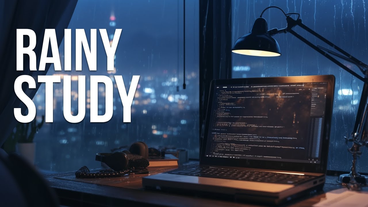 Rainy Late-Night Study Music (No Vocals) |Deep Focus Session