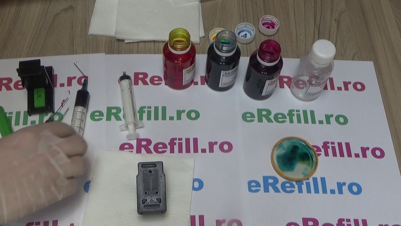 Reumplere cartus Canon CL-541 CL-541XL MG4250  (Refill cartridige MG4250 CL541 / CL541XL)