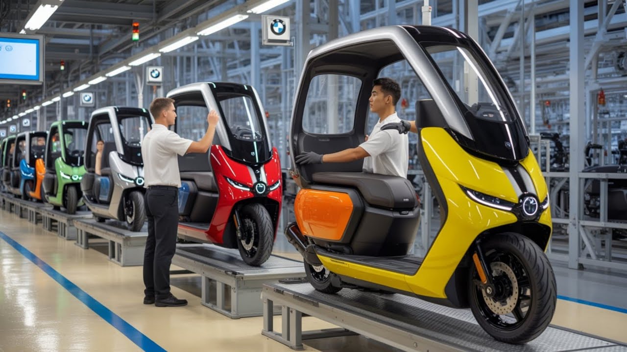 How BMW Designed and Manufactured the Super Safe C1 Scooter