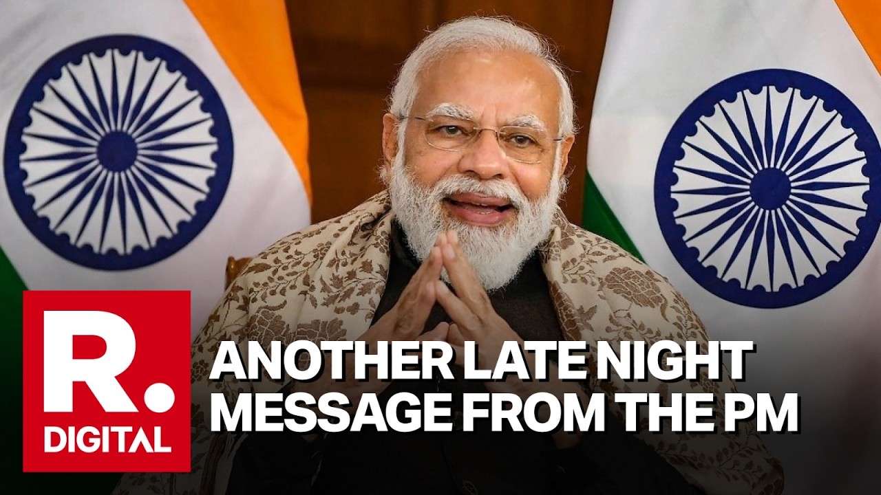 Prime Minister Modi Shares Another Late-Night Video Message Thanking India's Youth | Arnab Goswami