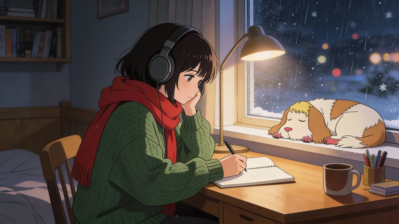 rainy night lofi 🌧️ chill beats to relax and study
