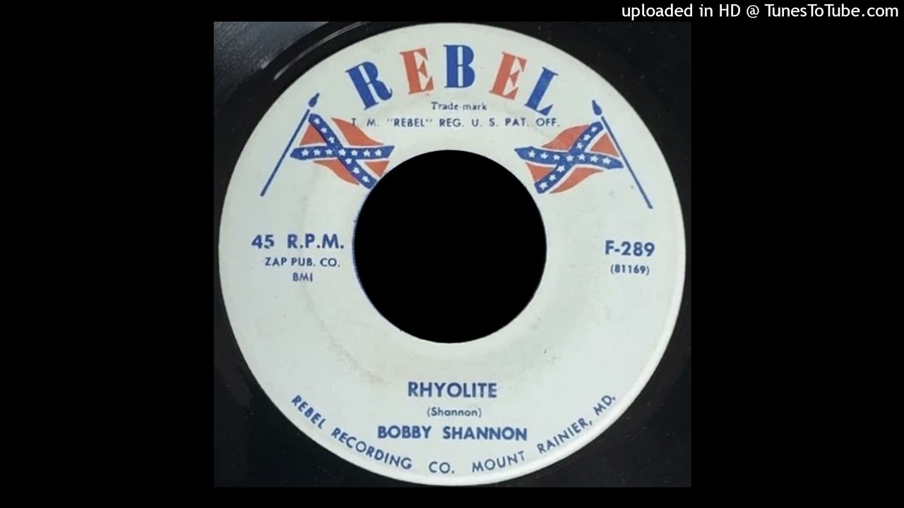Bobby Shannon - Rhyolite - Rebel Records