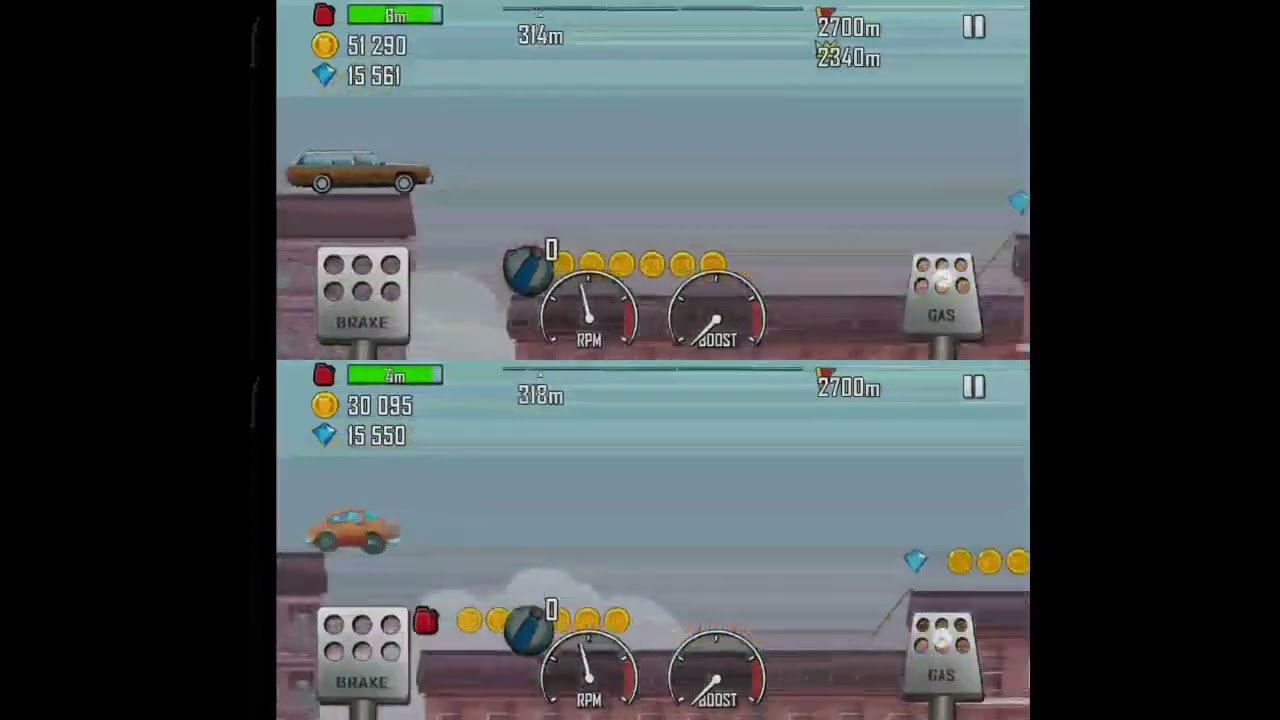 Hill Climb Racing USED CAR vs FAMILY CAR