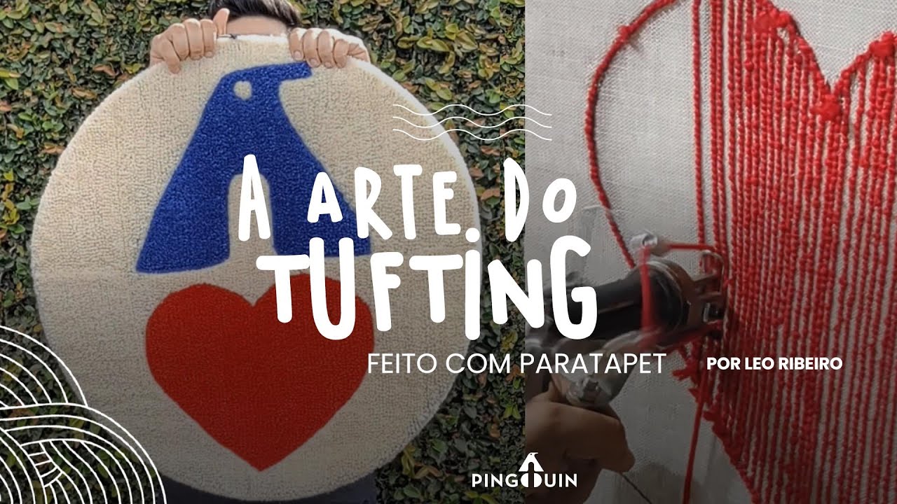 Arte tufting com lã PARATAPET Pingouin - Leo Furious