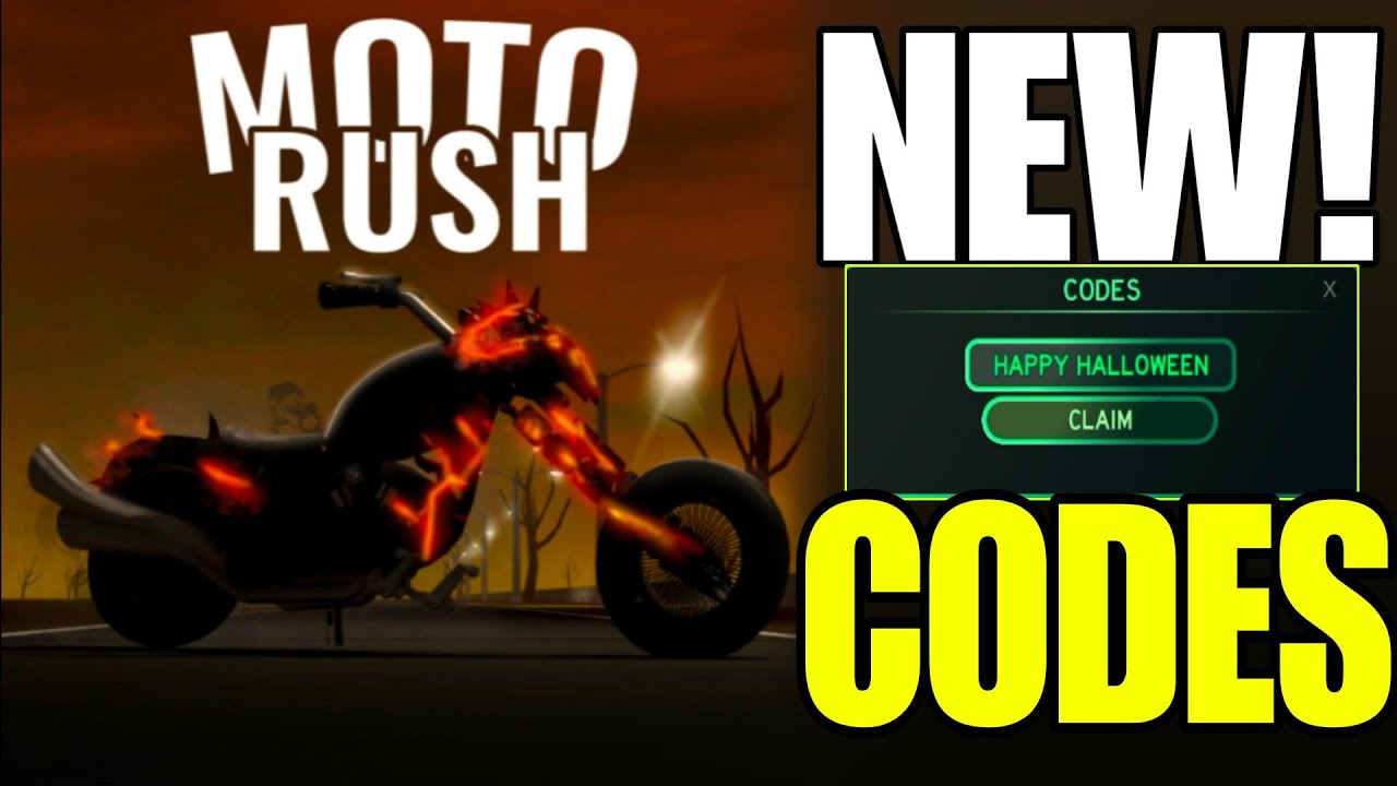 ⚠️ОБНОВЛЕНИЕ К ХЭЛЛОУИНУ!⚠️КОДЫ ДЛЯ MOTORUSH ROBLOX В 2025 ГОДУ - КОДЫ MOTORUSH RUSH ROBLOX 2025
