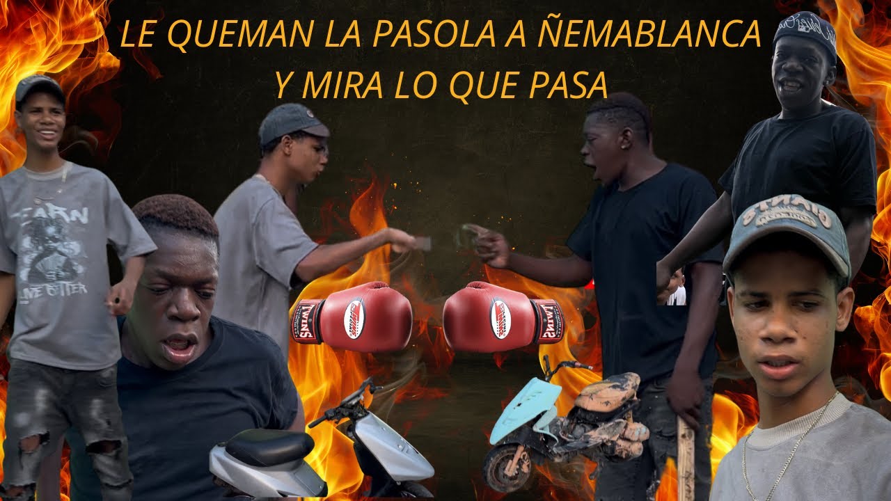 LE QUEMAN LA PASOLA A ÑEMA BLANCA Y MIRA LO QUE PASA 