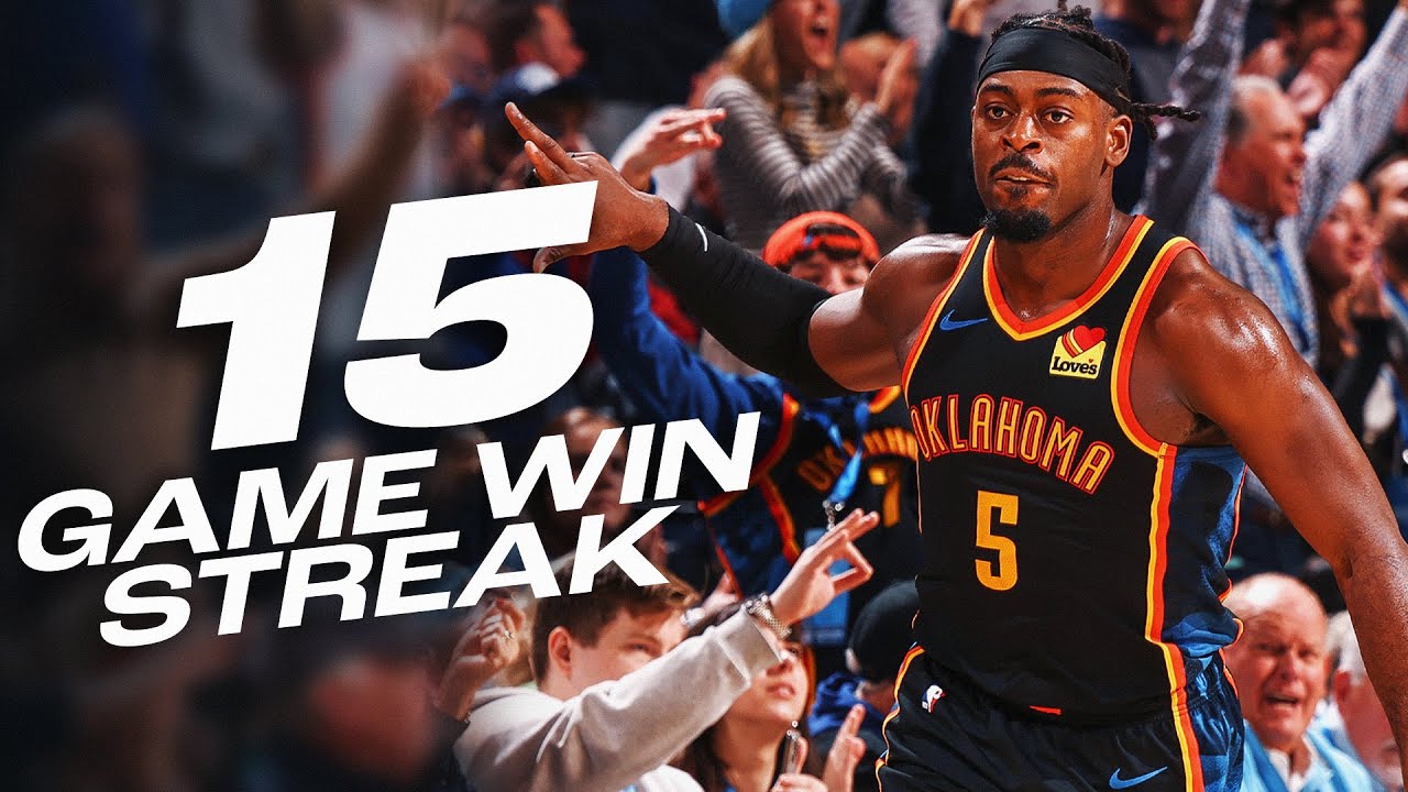 Thunder Set New Franchise Record 15 Straight Wins 🔥