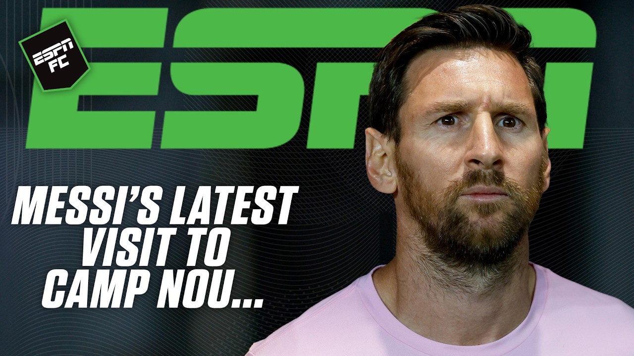 Messi visits Camp Nou 👀 Will he RETURN to Barcelona?! 🤔 | ESPN FC