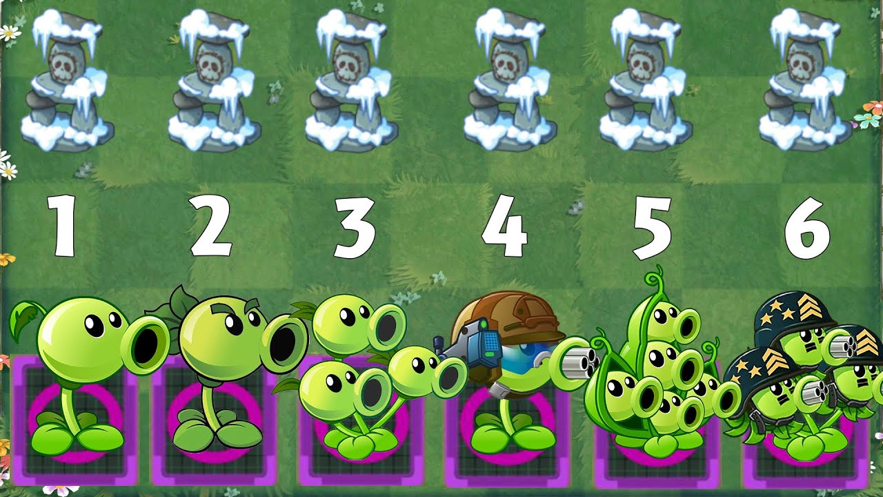 PvZ 2 Challenge - Which Plant Can Detroy 8 Gravestone Using Only 1 Plant Food ？