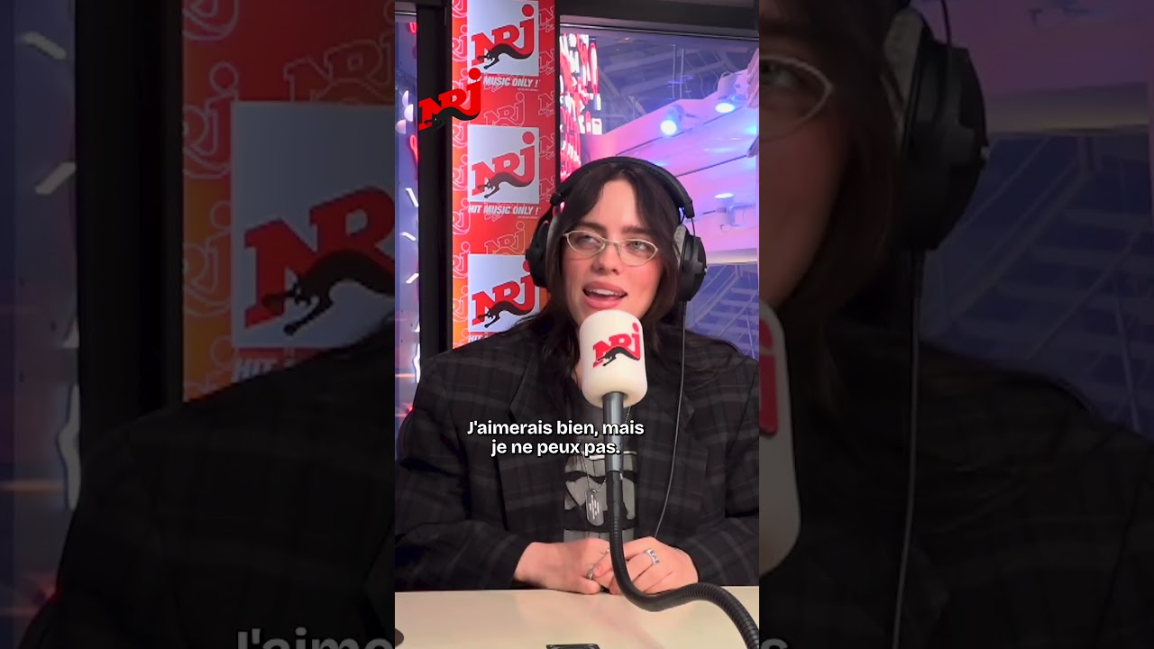 Quand Billie Eilish parle fran&ccedil;ais 😍🇫🇷 #nrj