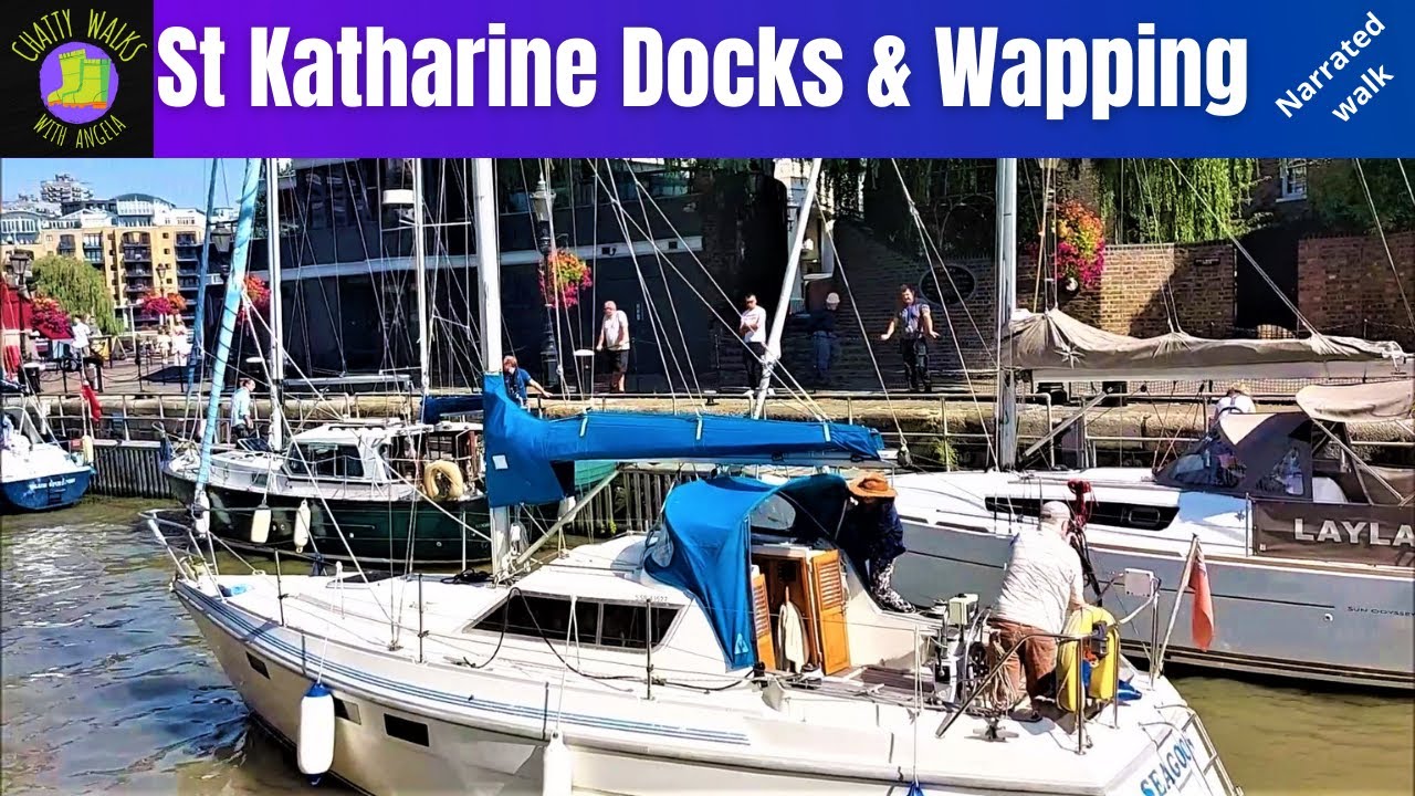 London walk: St Katharine Docks, Tower Bridge and Wapping via Thames Path & Tobacco Dock - Narrated