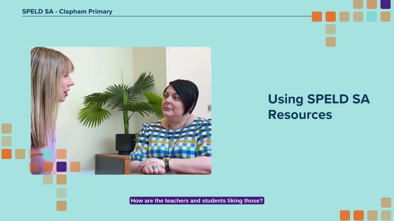 Interview with Clapham Primary School about DIBELS training and SPELD SA membership