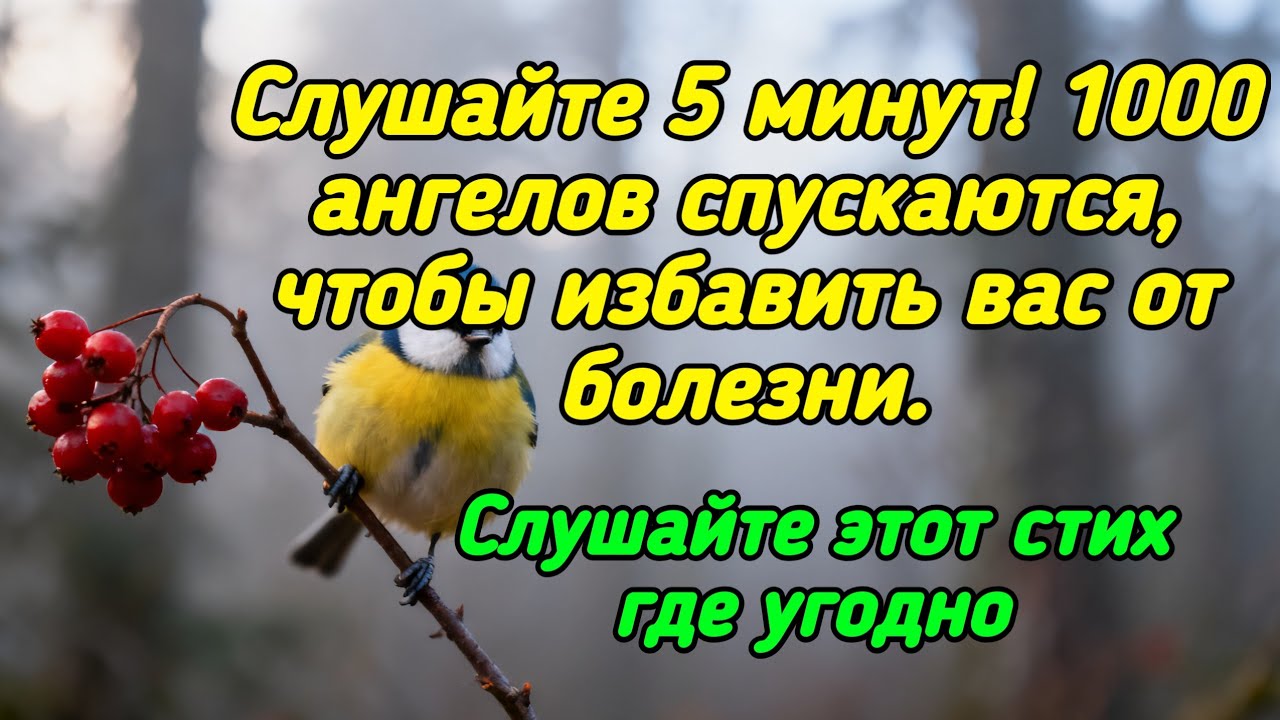 Послушайте 5 минут❗️1000 ангелов спускаются, чтобы избавить вас от болезни