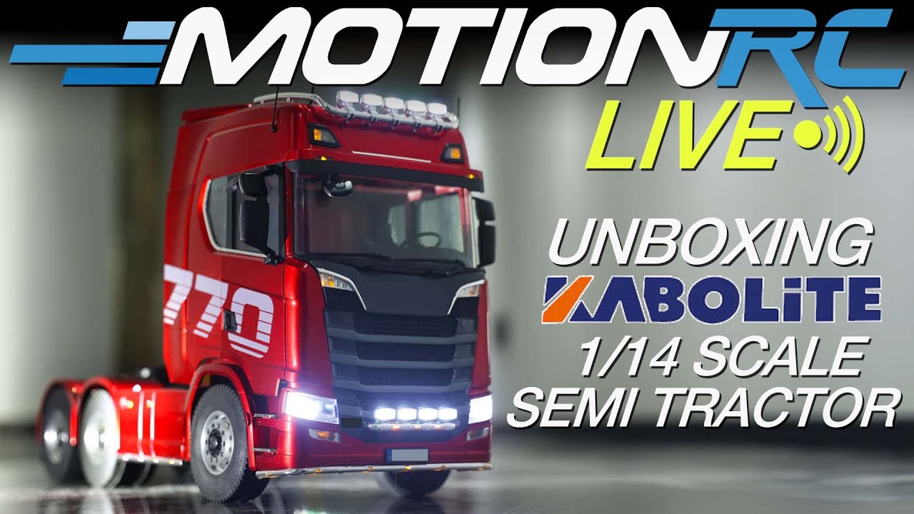 Unboxing the Awesome Kabolite K770S Scania 770S 1/14 Scale 6x6 Tractor | Motion RC LIVE