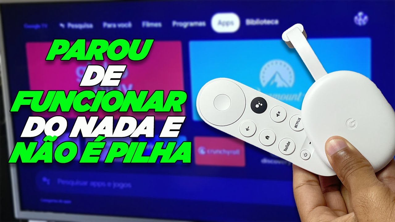 Controle Google Chromecast TV Parou De Funcionar