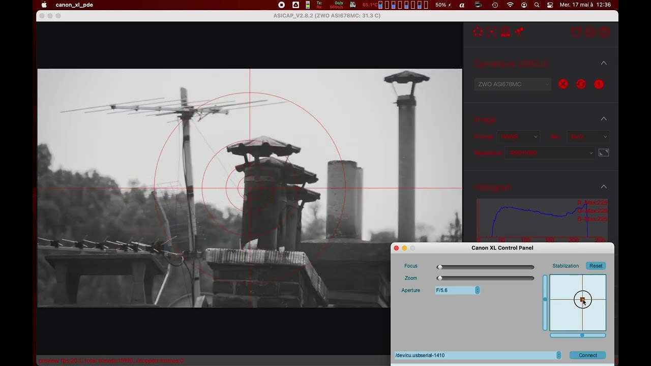 Canon Video Lens Zoom XL - Lens stabilization hacked.