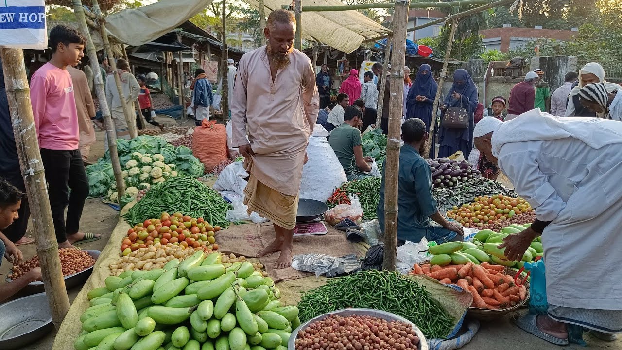 শীতের বিকেলে ৯০ দশকের গ্রামীণ হাট ধুরাইল বাজার 