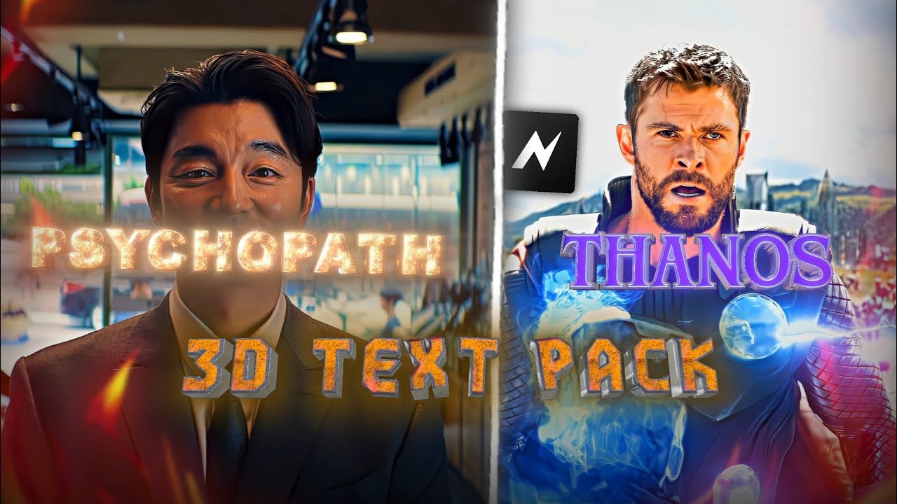 3D Text Node Video Presets | Node Video 3D Text Presets | 3D Text in Node Video