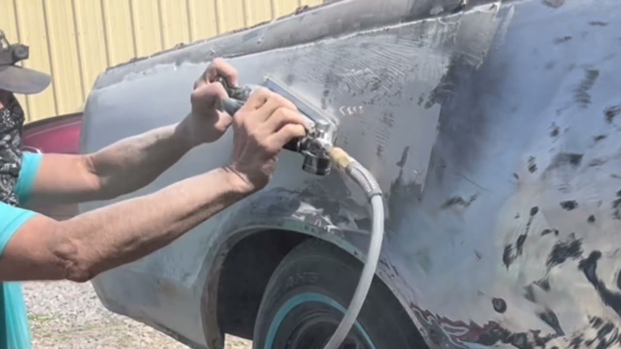 Боковая панель в банке😬😬 Как наносить Bondo, как Master G-Body DIY, большой наполнитель El Camino
