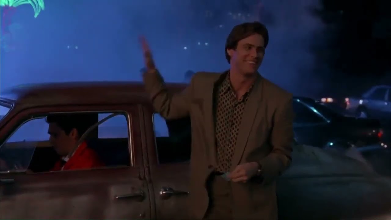 The Mask 1994 Stanley gets the loaner car scene