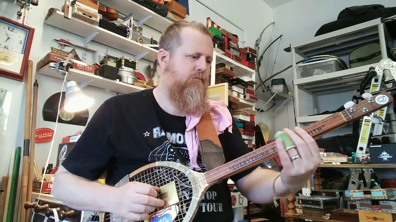 Denton Music Tennis Raqute Guitar - Horses in the Mines