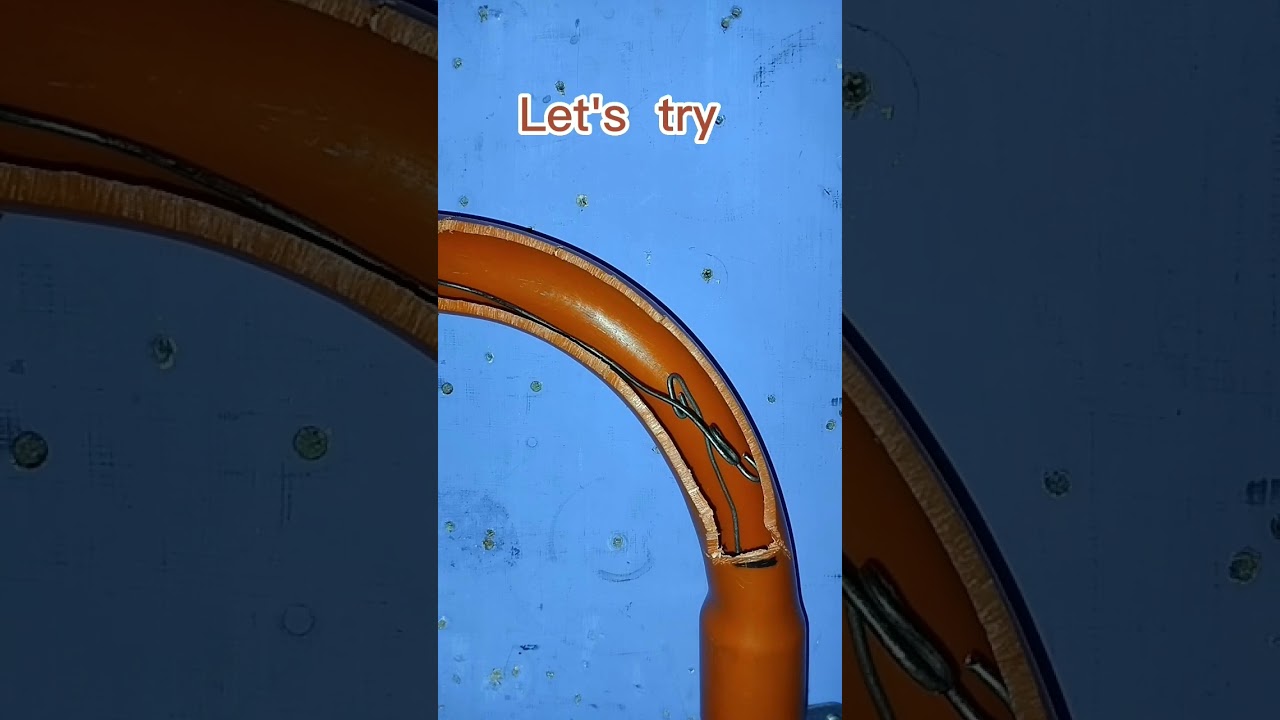 fish tape how to catch gi wire on pipe