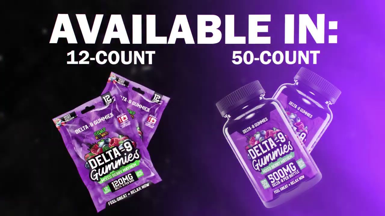Delta 9 Gummies | Delta 9 THC Gummies | Mixed Berry Mayhem | Hemp Bombs&reg;