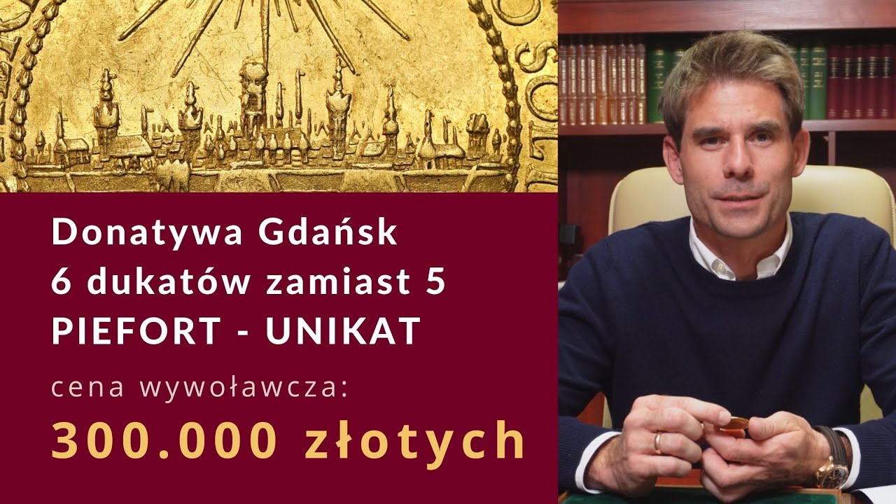 Numizmatyczna sensacja! Donatywa Gdańska z błędnym nominałem! Jedyny taki egzemplarz na świecie!