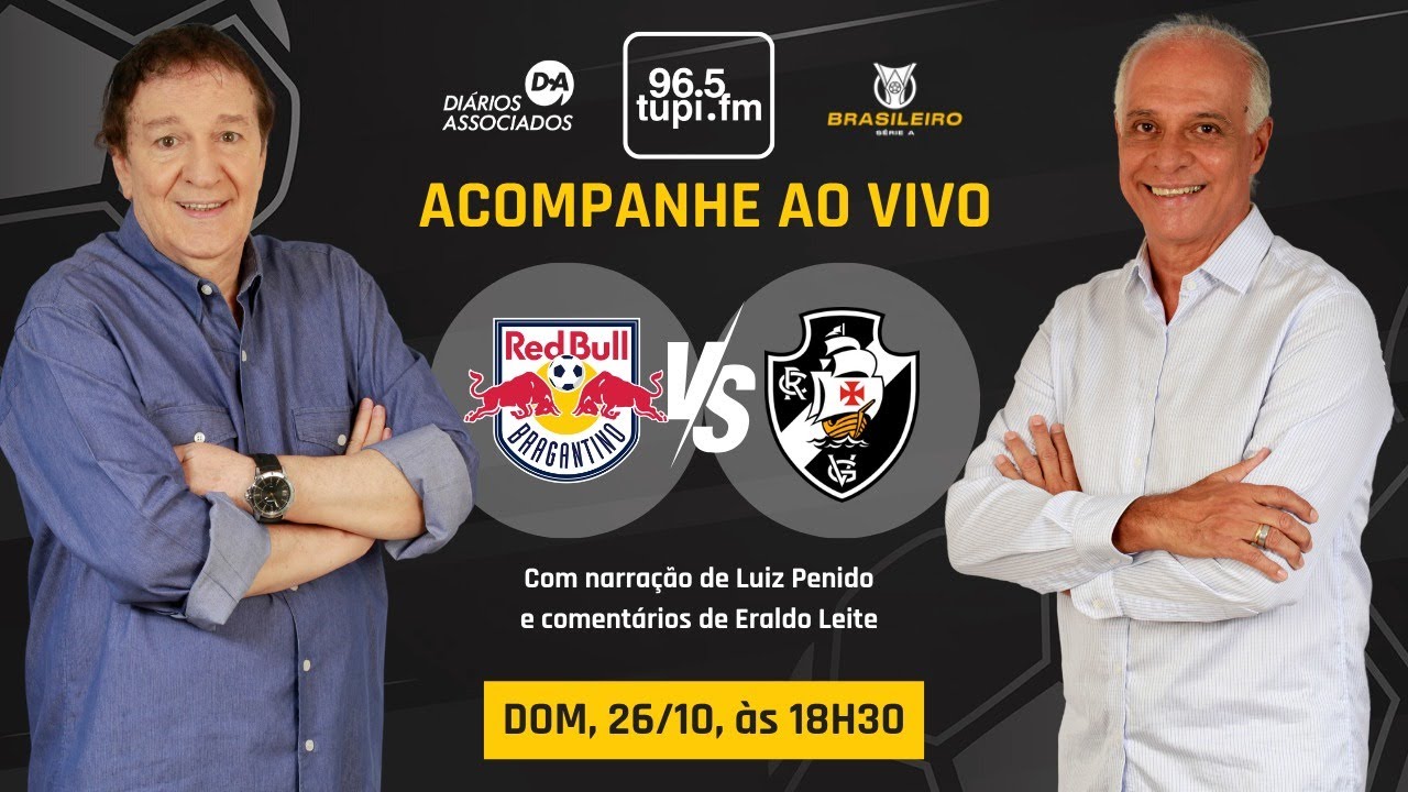 BRAGANTINO 0 x 3 VASCO - Brasileir&atilde;o S&eacute;rie A - 30&ordf; rodada - 26/10/2025 - AO VIVO