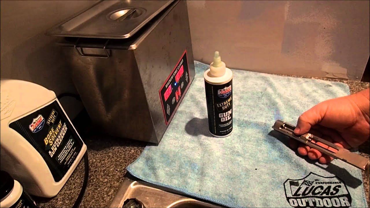 Lucas Oil Bore Solvent...in the Ultrasonic.