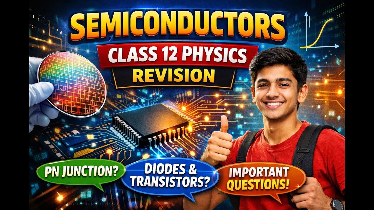 Physics Super Revision Series || semiconductor for Inter Board Exam 2026