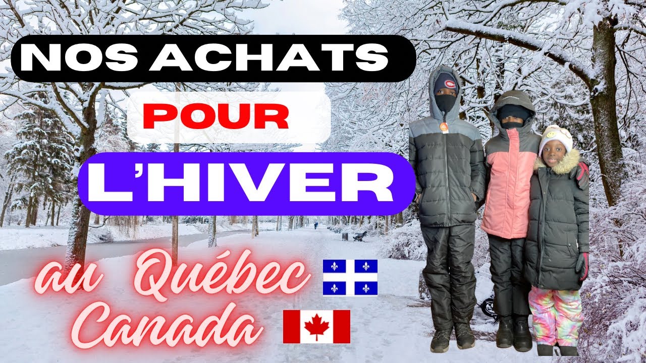 ☃️🇨🇦Où acheter les vêtements d’hiver pour les enfants à Montréal? Hiver au Canada en famille