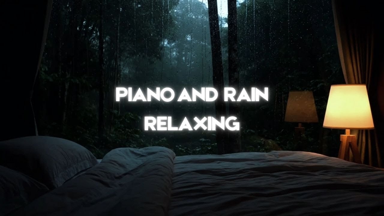 Cozy Rain Ambience and Gentle Piano Music for Calm Mind