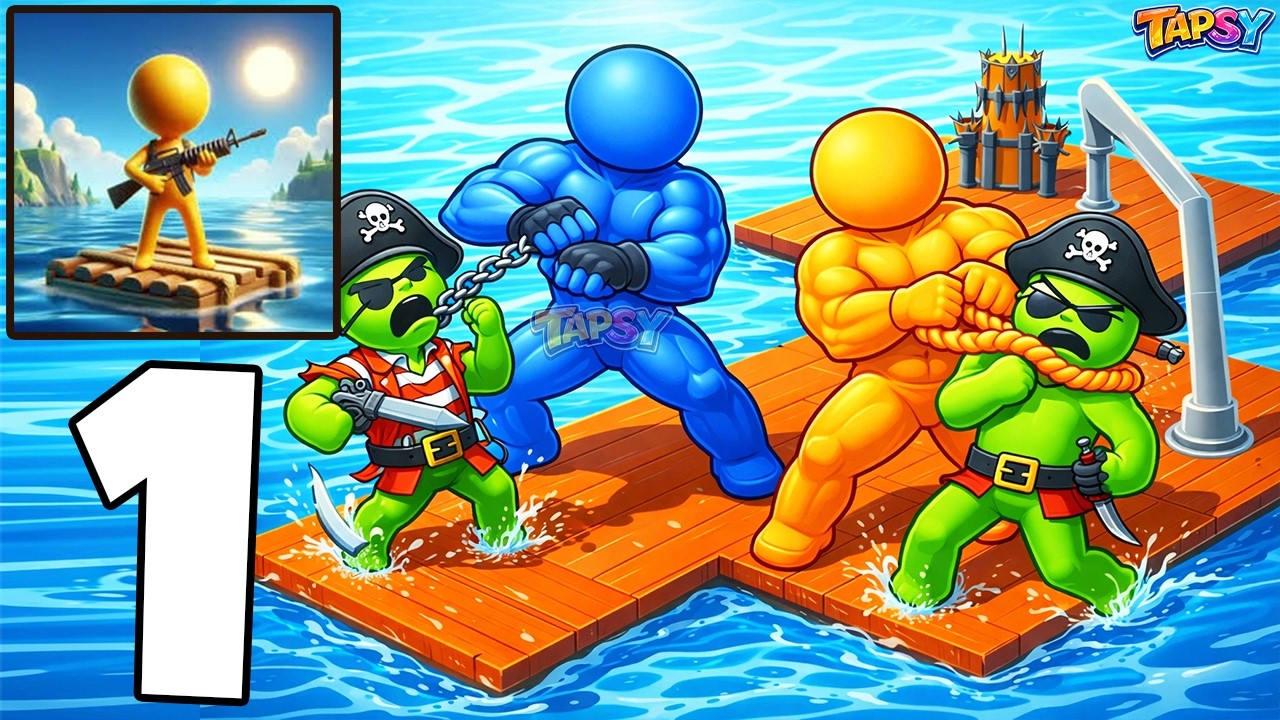 ⚓Raft Hero Gameplay Walkthrough Part 1 - Survive On The Raft (Android,iOS)