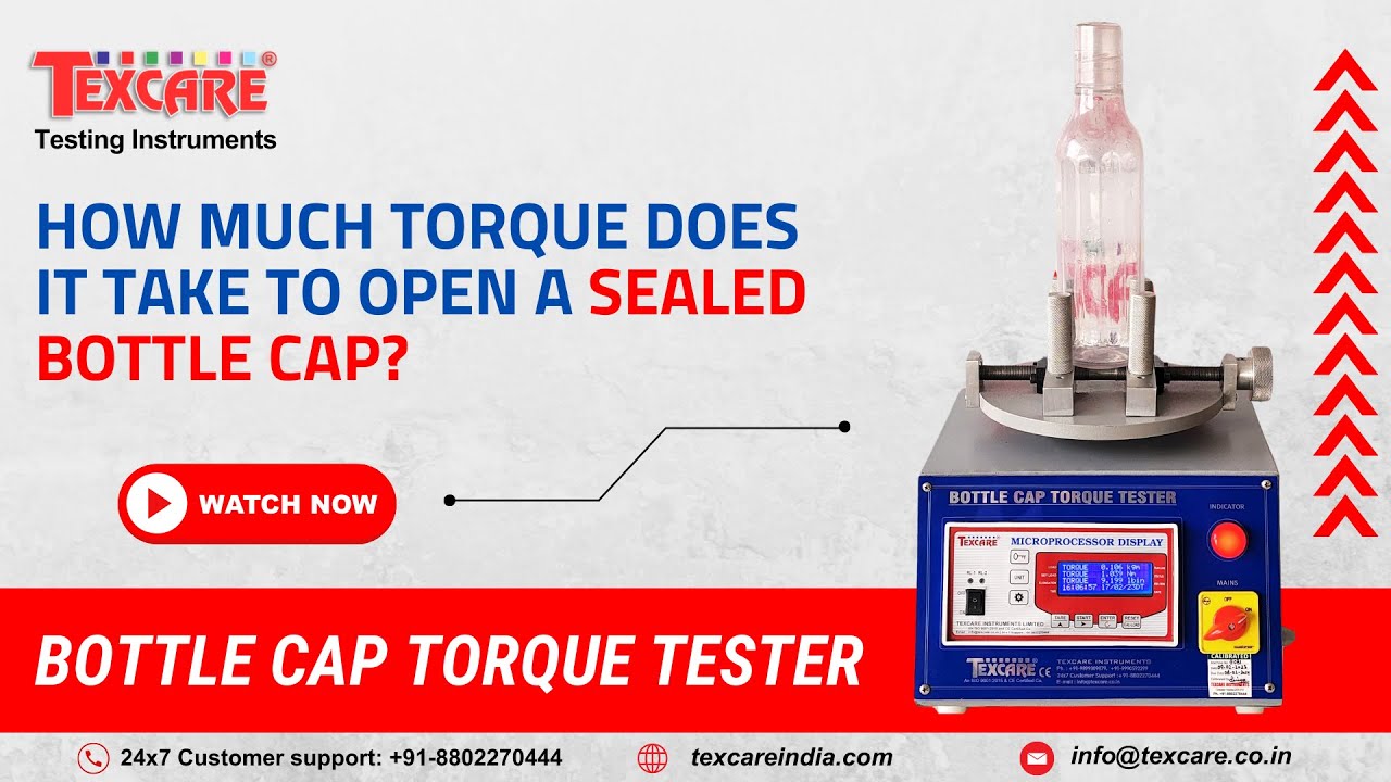 Texcare's Bottle Cap Torque Tester: The Ultimate Solution for Precise Testing!