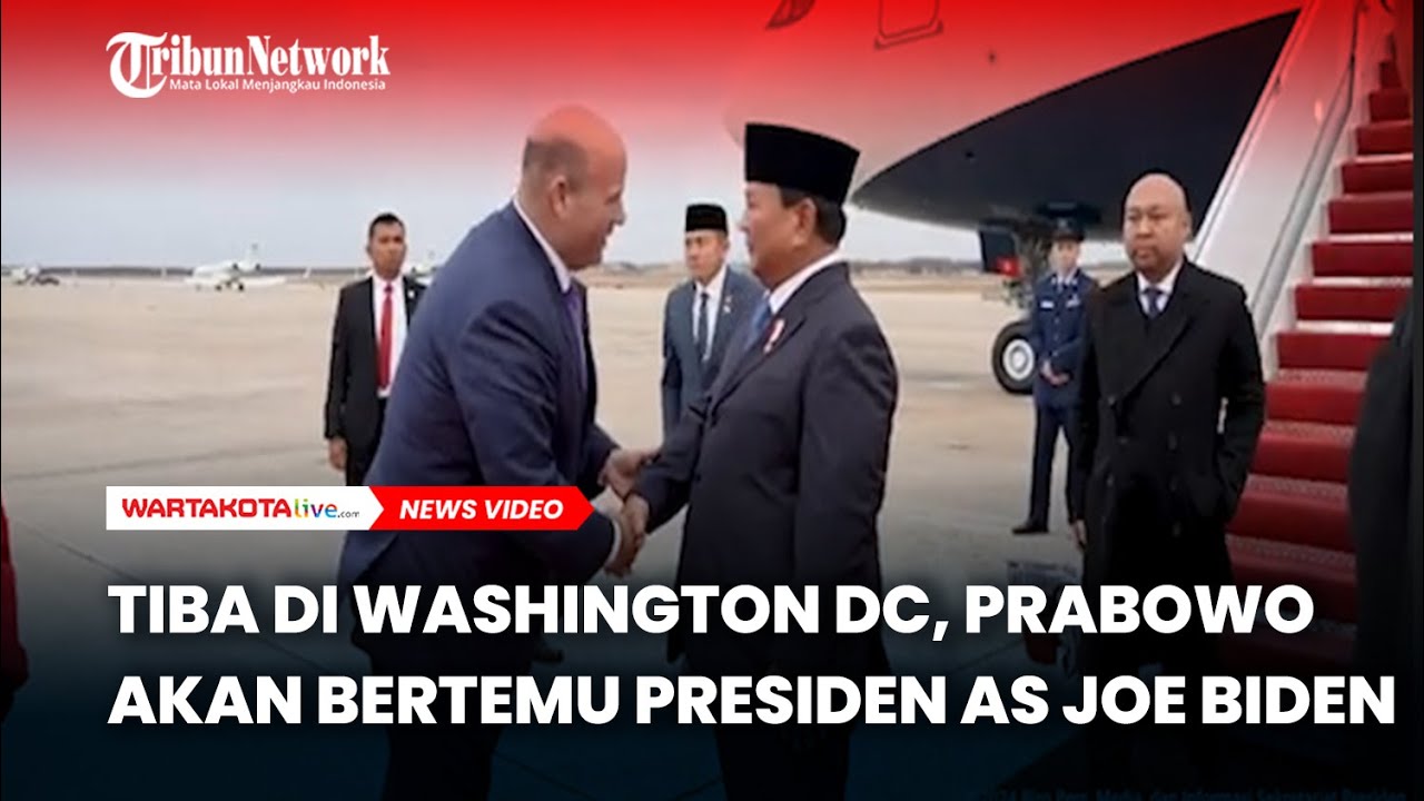 Tiba di Washington DC, Prabowo Akan Bertemu Presiden AS Joe Biden di White House