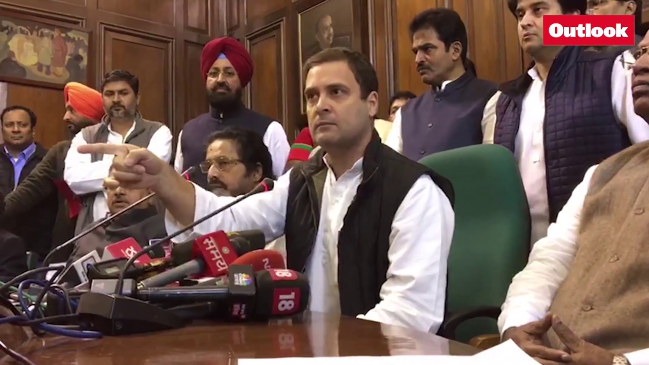 Rahul Gandhi tells media that he has information proving personal corruption of PM Modi