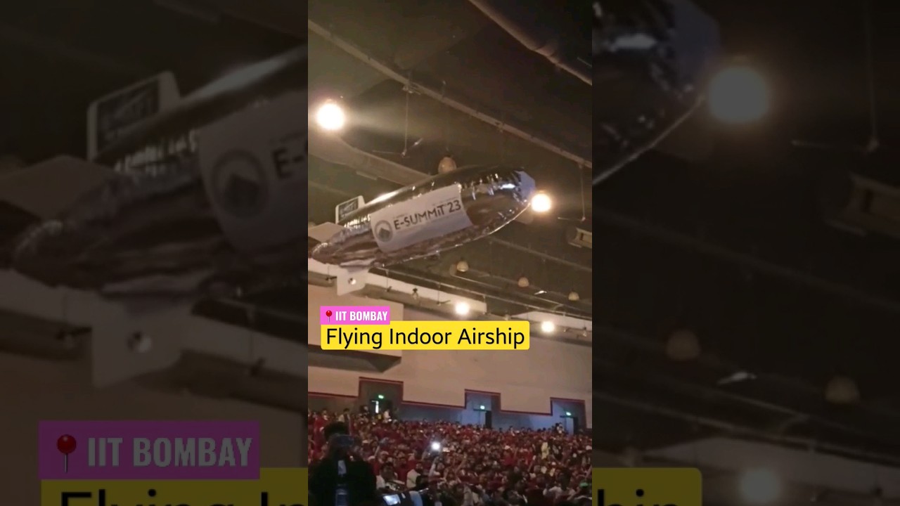 flying airship in auditorium | iit bombay motivation 