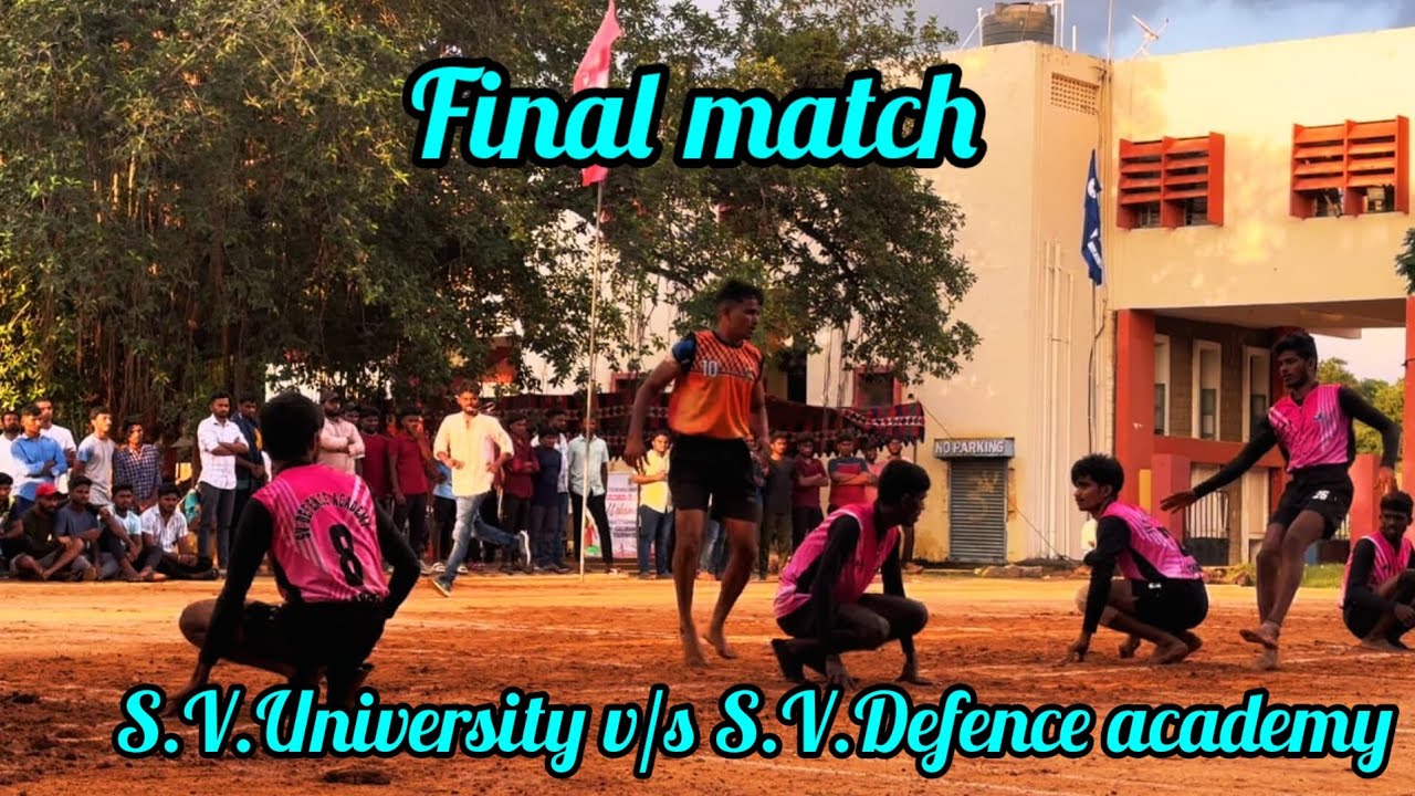 TURN 1 💪💥SV UNIVERSITY V/S SV Defence Academy intercollegiate Final match ♥️💪