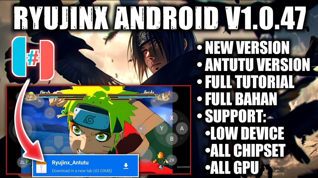 🔥TERBARU 30FPS++ | Cara Pasang & Main Naruto Strom Connection Di Android | Ryujinx Android