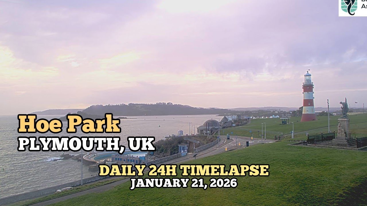 Hoe Park - Daily Timelapse: January 21, 2026 [PLYMOUTH, UK]