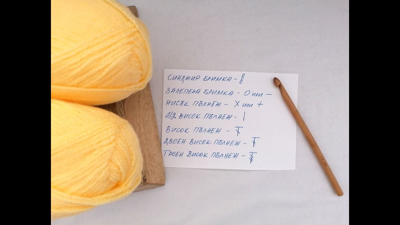 Символите в схемите при плетенето на една кука / Лесен урок за начинаещи / Symbols in crocheting
