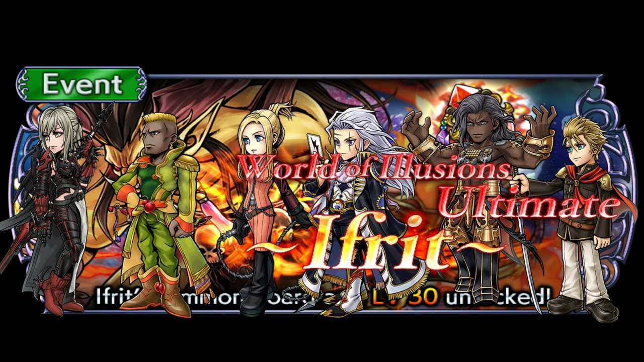 [GL DFFOO] BEST FARMING UNIT Feat. Ultimate Summon Ifrit - Jack, Vayne, Aranea, Setzer, Quistis, Leo