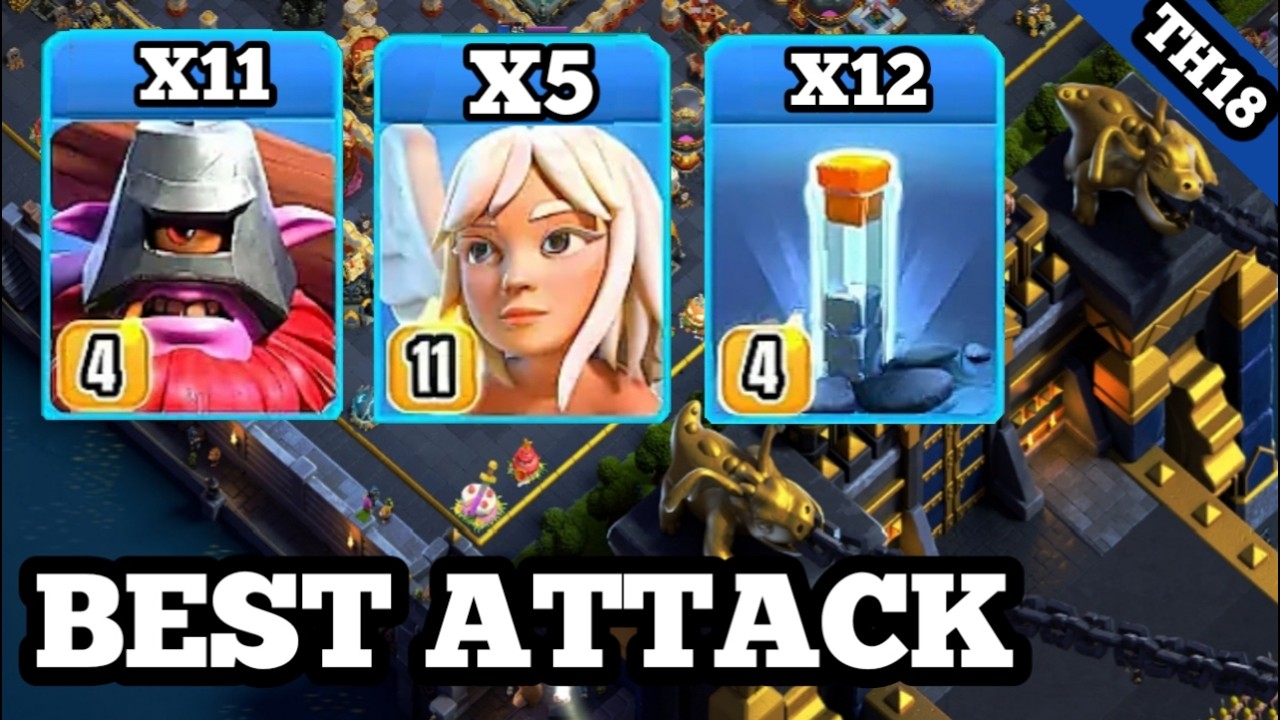Th18 thrower healer totem spell attack I best th18 attack strategy clash of clans