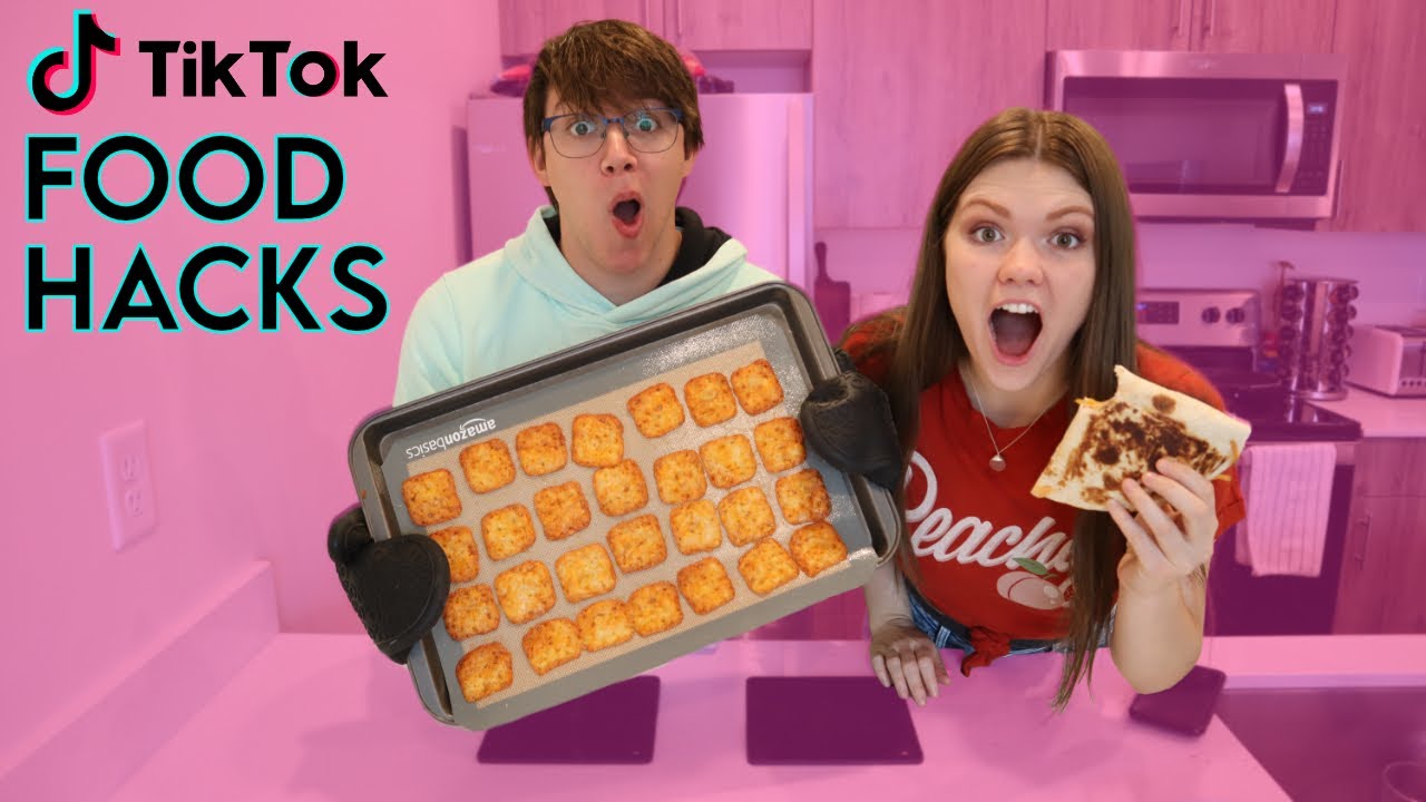 Trying Crazy TikTok Food Hacks! | Audrey and Spencer