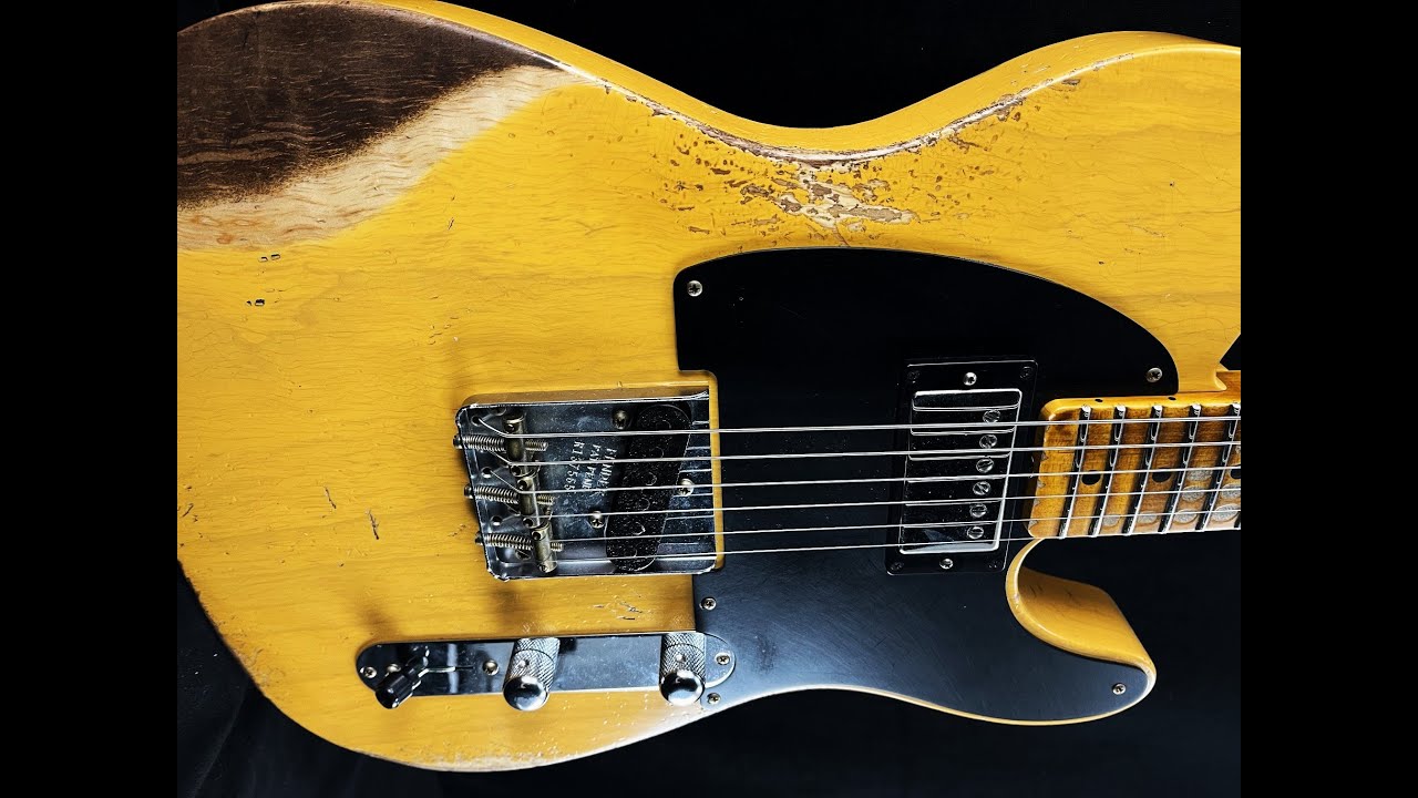 Fender '53 HS Telecaster Heavy Relic Custom Shop - Aged Butterscotch Blonde R137565 Demo