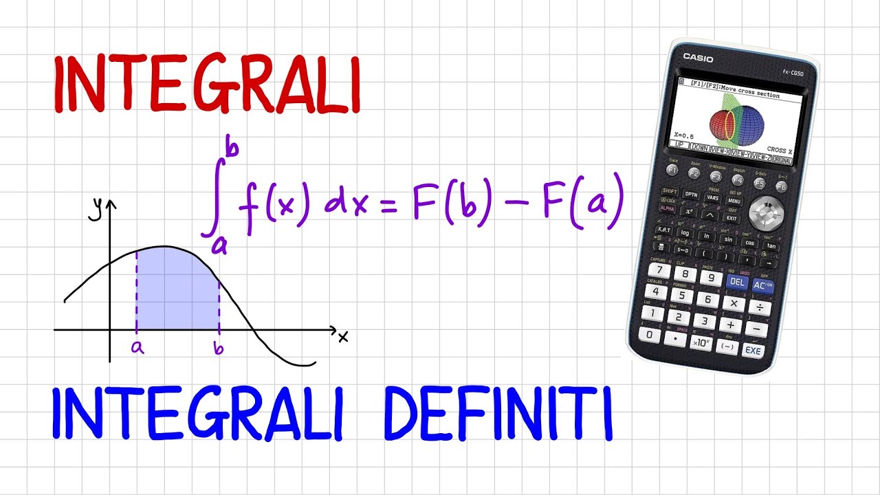 INTEGRALI - integrali definiti con calcolatrice grafica CASIO fx-CG50 _ NT65 _ CG803