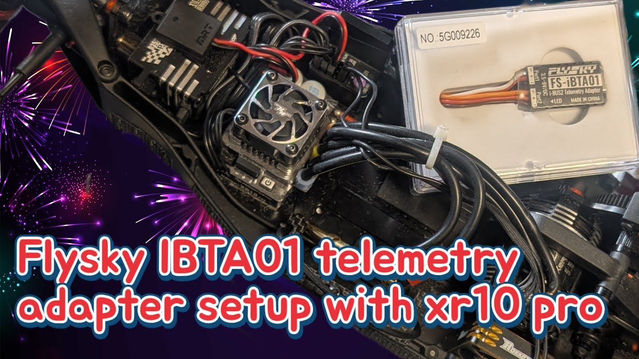 Flysky IBTA01 hobbywing telemetry adapter setup XR10 pro elite